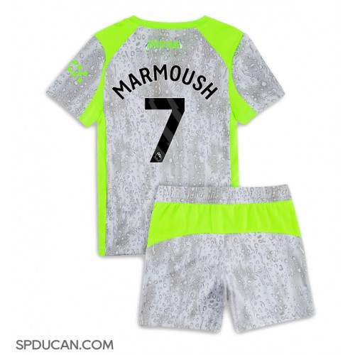 Dječji Nogometni Dres Manchester City Omar Marmoush #7 Rezervni 2025-26 Kratak Rukav (+ Kratke hlače)